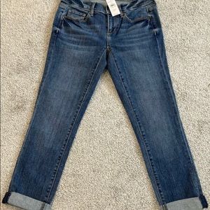 Loft Modern Cuffed Crop Petite Jeans Size 0P